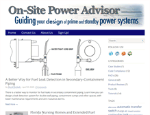Tablet Screenshot of onsitepoweradvisor.com